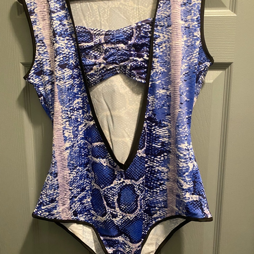 Blue Bodysuit w/ Hoodie